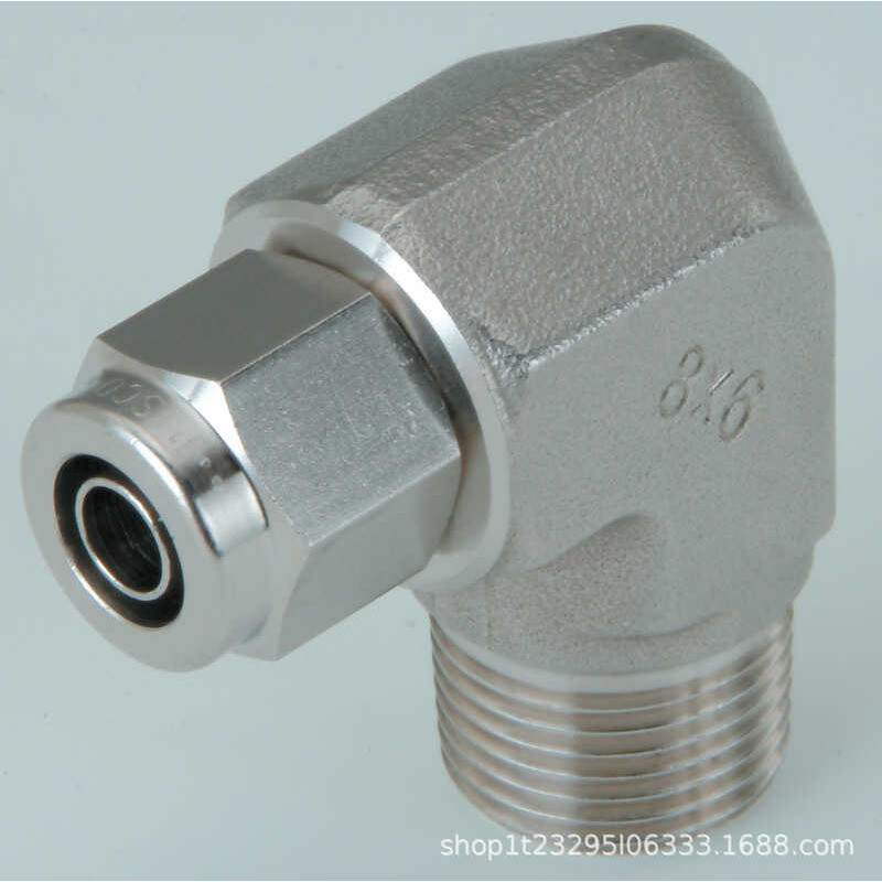 PISCO ข้อต่อจีบสแตนเลส ข้องอรูปตัว L NSL1280-02 NSL1280-03 NSL1280-04