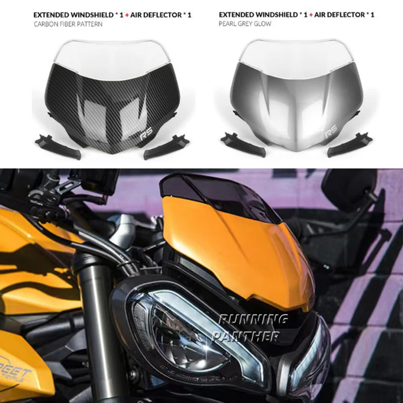 FOR Street Triple 765RS 765RS 765RS moto2 2023 Motorcycle Accessories Windshield Windshield Sports