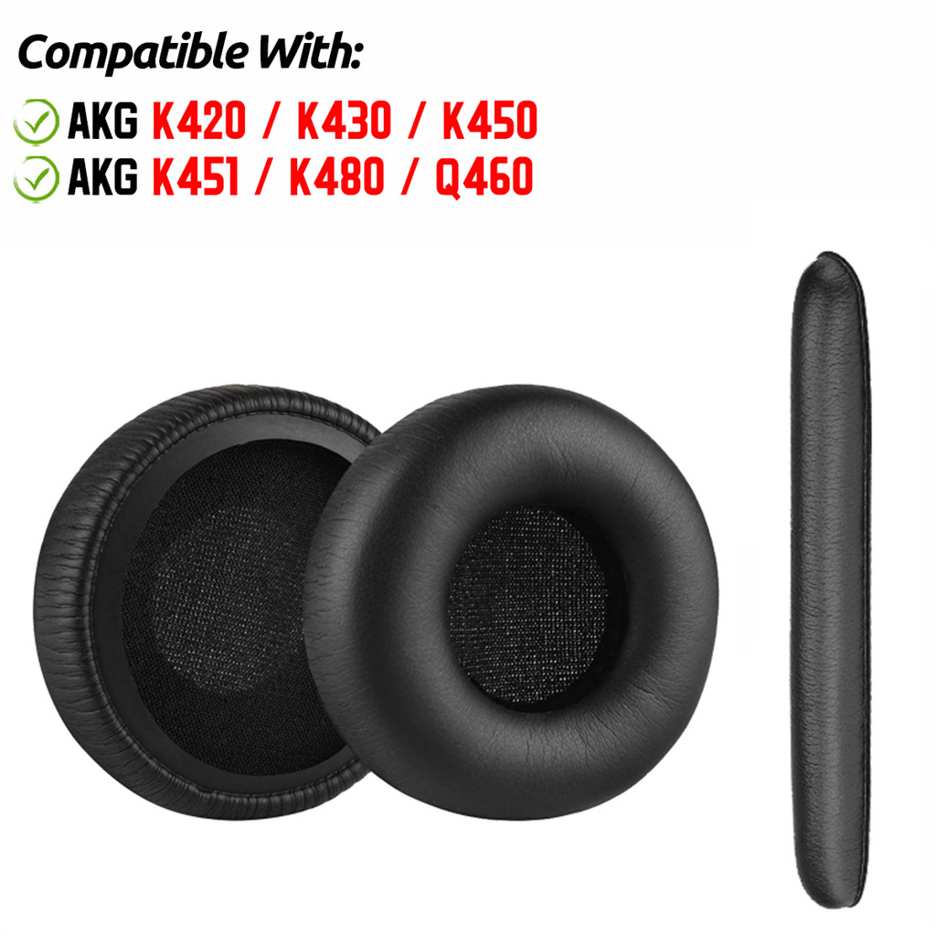 สําหรับ AKG K420 K430 K450 K451 K480 K840 Q460 หูฟัง Earpads เบาะฟองน ้ ําชุดหูฟัง Earmuffs เปลี ่ ยนฝาครอบ