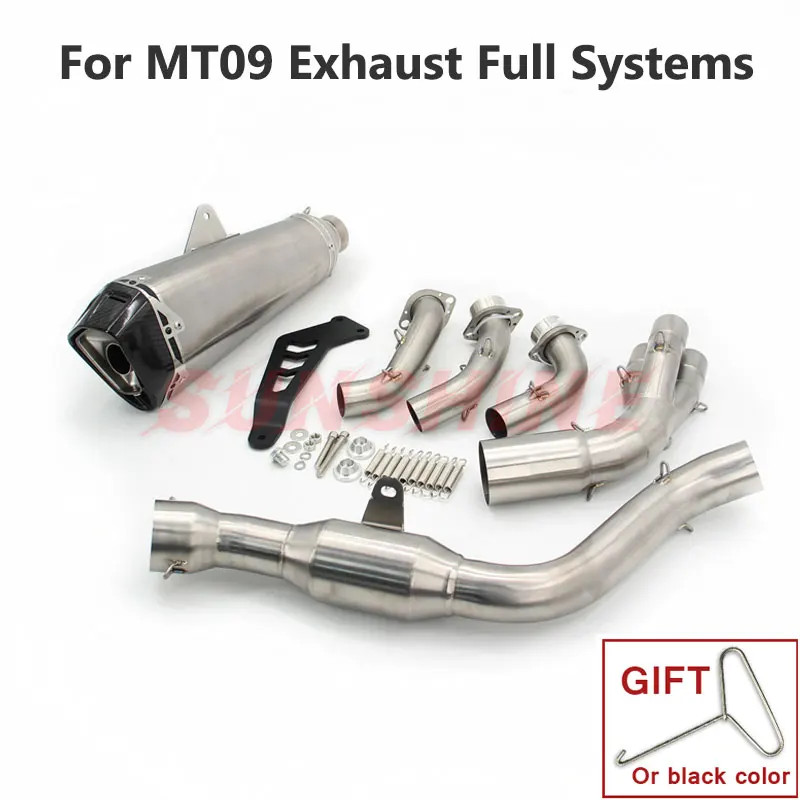 Full Systems Exhaust Motorcycle Slip on Modified Motorcross Front Pipe Escape Moto Racing Pitbike F