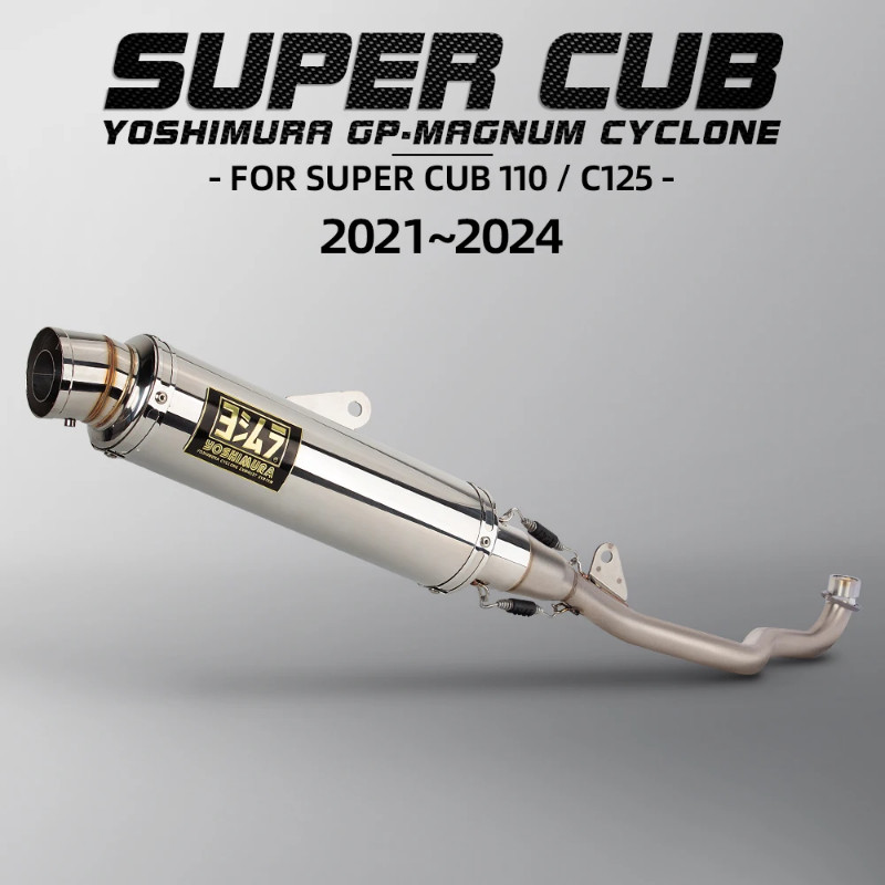 For Honda Super Cub 110 CUB110 2021-2024 Motorcycle Exhaust Escape Full System Modified Front Link