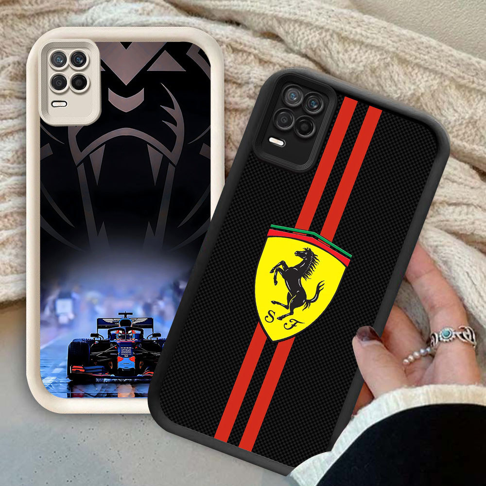 YS-53 Ferrari รถกันกระแทกสําหรับ OPPO A54 Realme 8 8S Q3 V13 Narzo 30 Pro