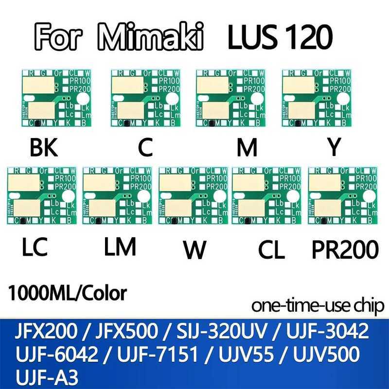LUS ชิปหมึก 120 LUS120 สำหรับ Mimaki JFX200 JFX500 SIJ-320UV UJF-3042 UJ-F6042 UJF7151 UJV55 UJV500