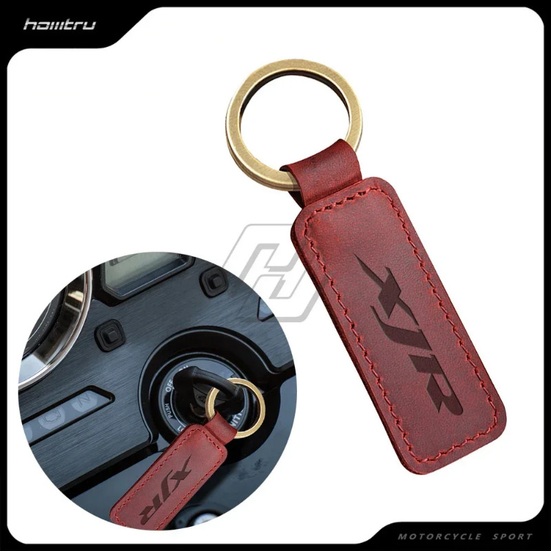Motorcycle Cowhide Keychain Key Ring Case for Yamaha XJR400 XJR1300 XJR 400 1300