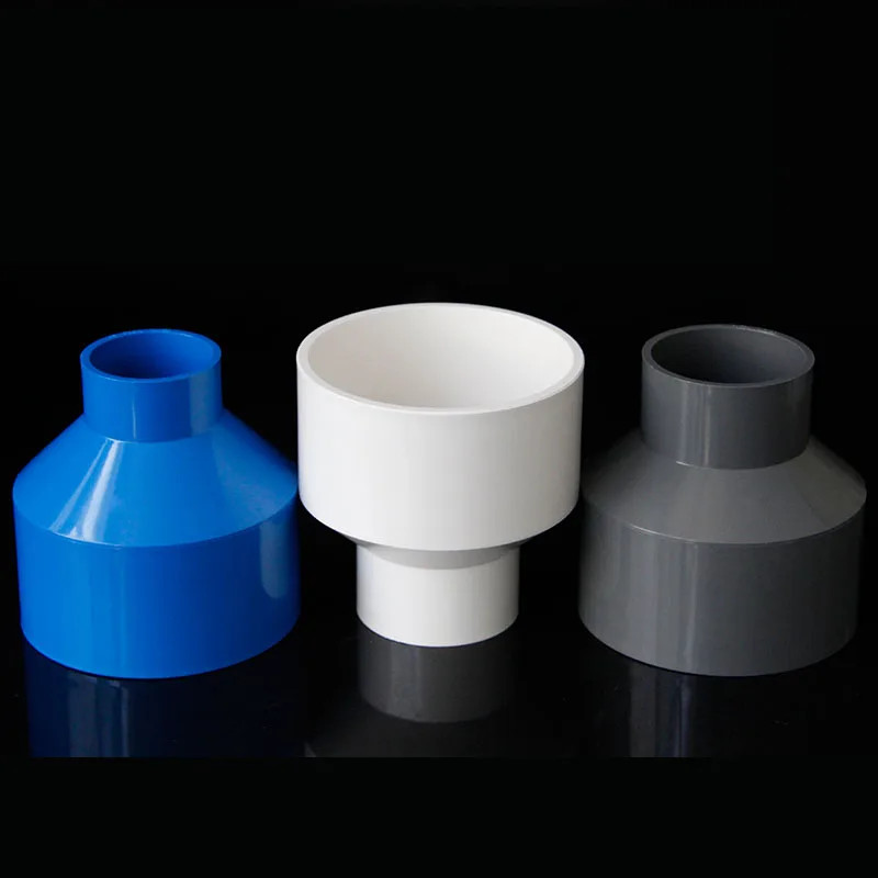 PVC reducer 125mm to 63mm 75mm 90mm 110mm straight joint water supply pipe 90mm PVC Variable joint