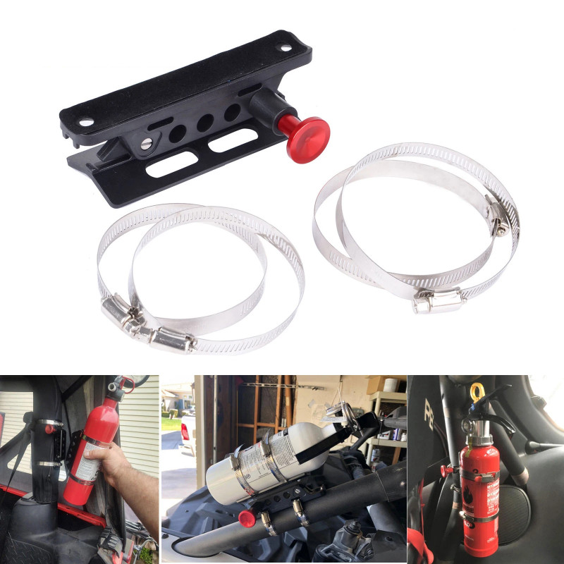 Universal Plastic Fire Extinguisher Holder Adjustable Extinguisher Mount Holder Brackets for Wrangl