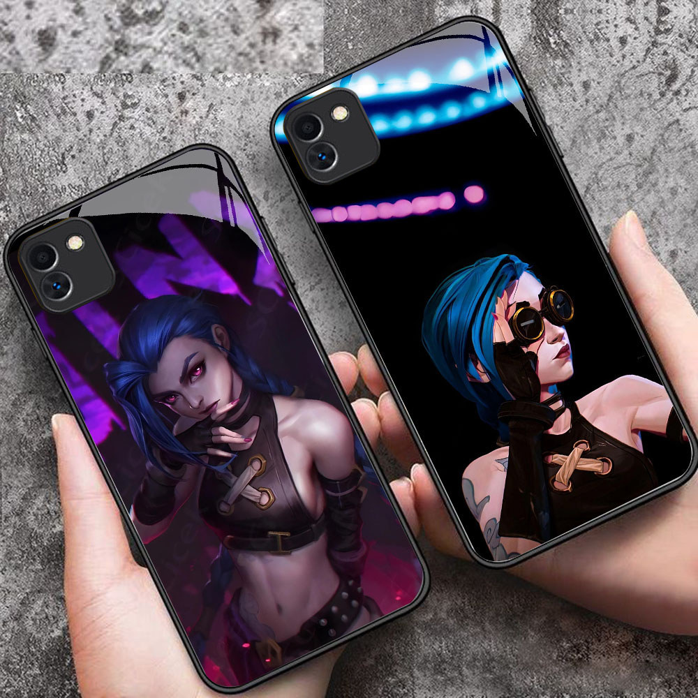 YS-58 เกมร้อน Arcanes Jinx HD Glass Casing สําหรับ Samsung A03 A04 A05 M04 F04 A04E Core