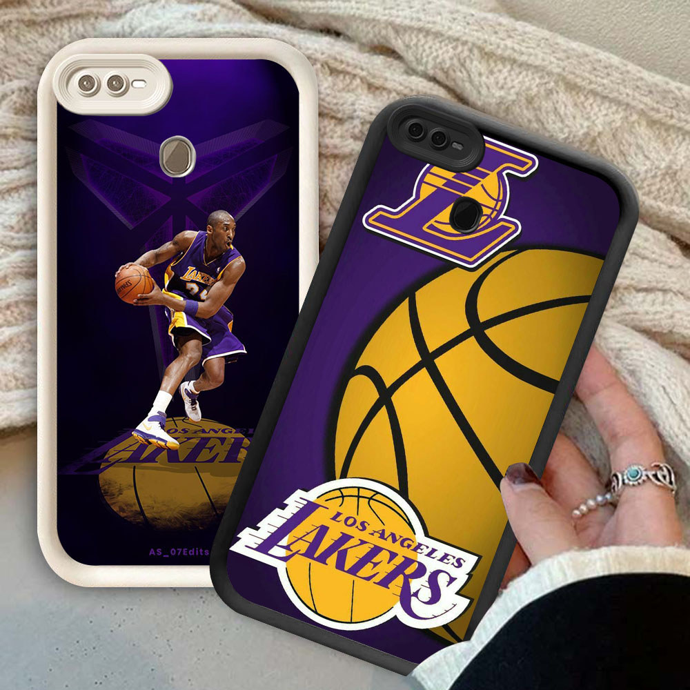 YS-65 Lakers บาสเกตบอลกันกระแทกสําหรับ OPPO A7 F7 A12s A12 F9 A5S Realme 2 Pro