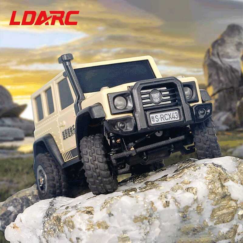 ▥ LDARC X43 1/43 MINI RC รีโมทคอนโทรลไฟฟ้ารุ่นรถเดสก์ท็อป Crawler RTR 4Wd ของเล่นเด็ก