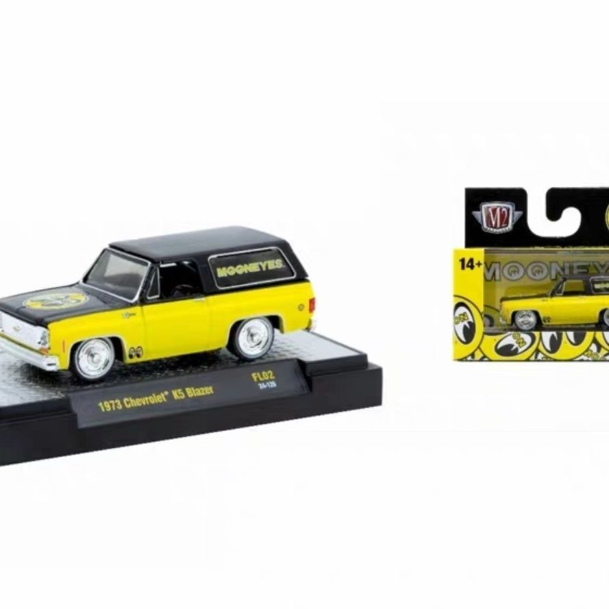M2 1/64 1973 Chevrolet Chevrolet K5 Blazer รถรุ่น Mooneyes