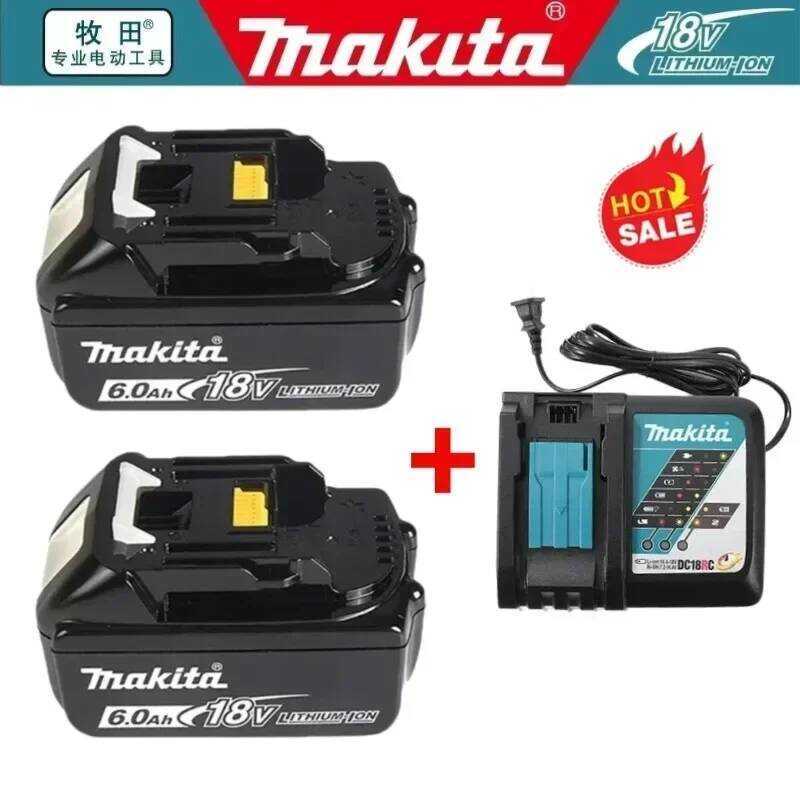 Makita แบตเตอรี่และที่ชาร์จไขควง BL1860 BL1850B BL1850 BL1840 BL1830 ปี 2025 แบตเตอรี่เครื่องมือไฟฟ้