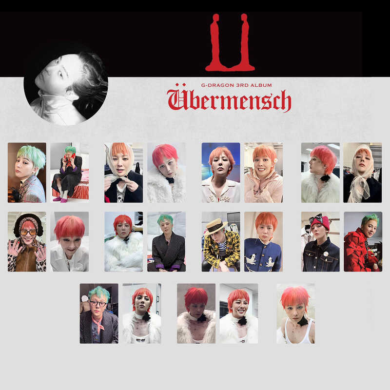 G-DRAGON G-DRAGON อัลบั้มใหม่ bermensch ของขวัญพิเศษ Photocard การ์ด Bigbang