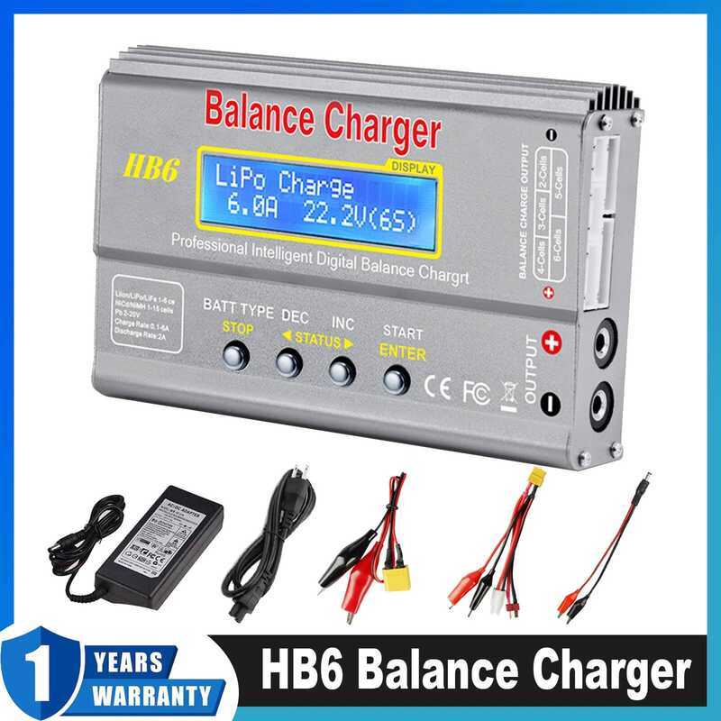 HB6 2025 Balance 80W สำหรับ Lipo NiMh Li-ion Ni-Cd เครื่องปล่อยประจุ RC ดิจิตอล IMAX B6 เครื่องชาร์จ