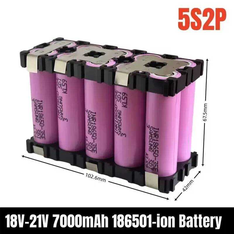 INR18650 แบตเตอรี่อิเล็กโทรดไขควง 35E 3500-7000mAh 30 แอมป์ แบบกำหนดเอง 3S1P 3S2P 4S1P 5S1P 4S2P 5S2