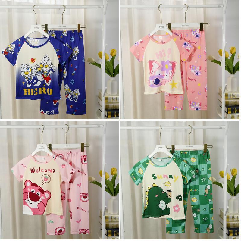 Eid Mubarak ชุดนอนคอลม์แขนสั้น Corgi Nightie สำหรับเด็กอายุ 4-5 ปี