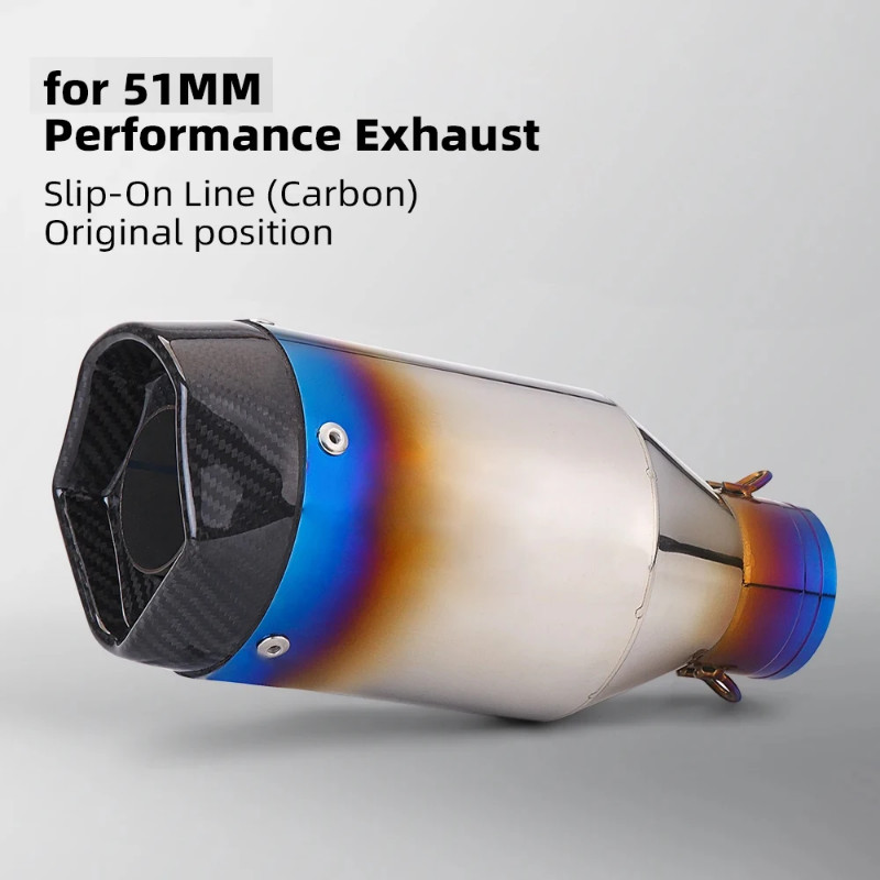 Motorcycle exhaust pipe motorcycle exhaust muffler 38-51MM Project SC1R universal for z1000 zx6r r6