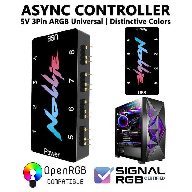 MZX สายเคเบิลควบคุมไฟแถบ 5V 3PIN ARGB แบบอะซิงโครนัส SignalRGB OpenRGB สำหรับพัดลมระบายความร้อนคอมพิ