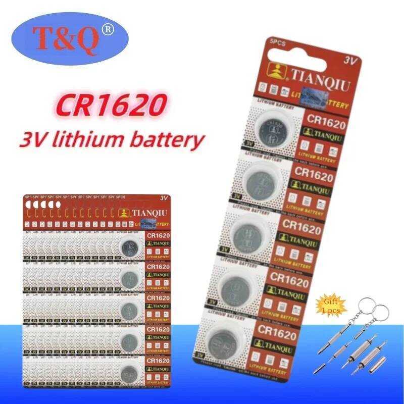 CR1620 แบตเตอรี่ลิเธียม CR 1620 3V DL1620 BR1620 สำหรับนาฬิกา รีโมทรถยนต์ เครื่องคิดเลข เครื่องชั่ง