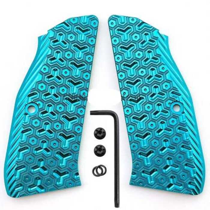 2025NEW Cz75  Aluminium Grips สำหรับ CZ 75 ขนาดเต็ม SP 01 Series 75B Bd,Cz75 Shadow 2