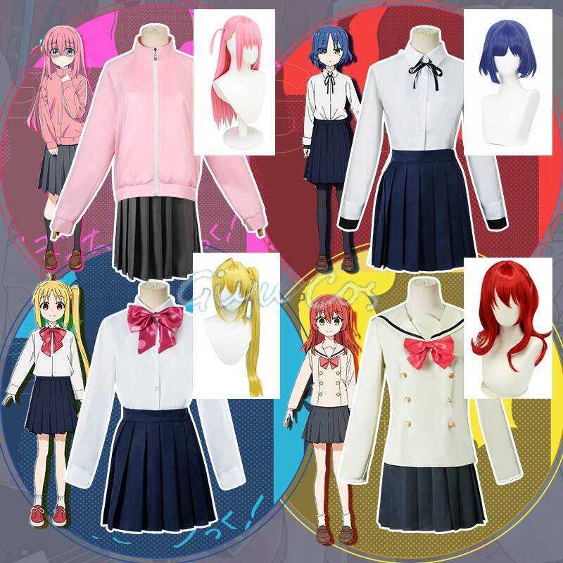 C Yamada Ryo Kita Ikuyo Ijichi Nijika Gotoh Hitori Cosplay Costume BOCCHI THE Ro! Adult Carnival Un