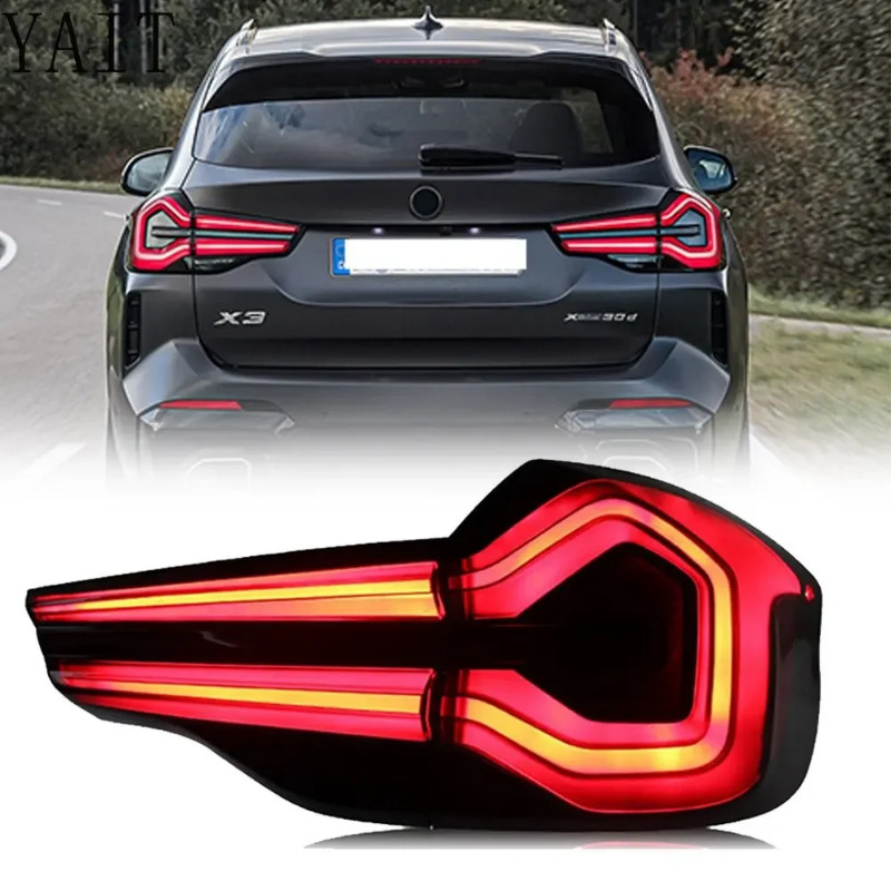 Car LED Taillight Tail Light For BMW X3 G01 F97 2018-2021 LED Rear Fog Lamp + Brake Lamp + Reverse