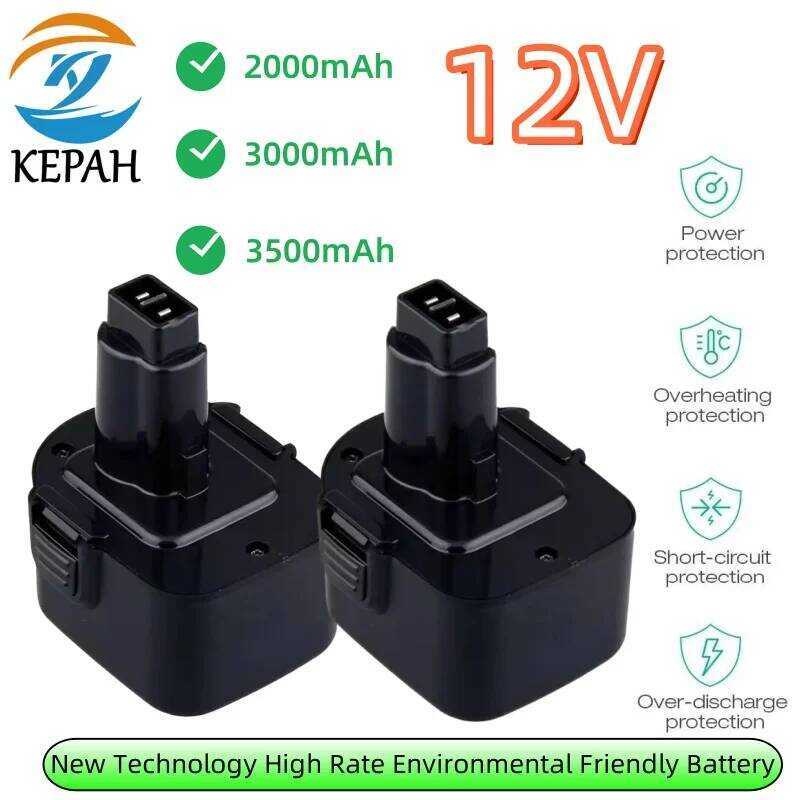 12V แบตเตอรี่ชาร์จใหม่ได้ 2000-3000mAh DE9074 DC9071 DE9075 DW9071 DW9074 DC727 DW9072 DC756 DC980 D