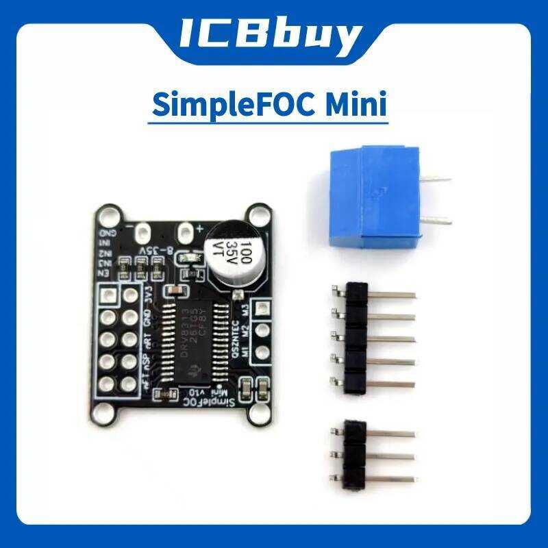 SimpleFOC โมดูล Mini DRV8313 บอร์ดมอเตอร์ไร้แปรง FOC ไดรเวอร์ควบคุม SVPWM DC 8-30V