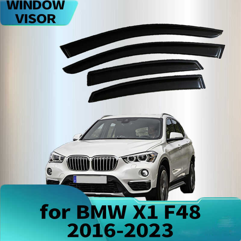 เหมาะสําหรับ BMW BMW X1 F48 2016-2023 Rain Block Side Window Deflector Rain Eyebrow หนา