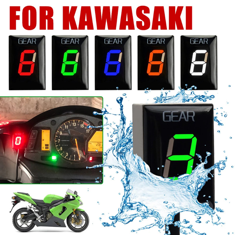 Gear Indicator For Kawasaki ZX6R ZX6RR ZX-6R ZX-6RR ER6N Versys 650 ZRX1200 DAEG KFX450R ATV Motorc