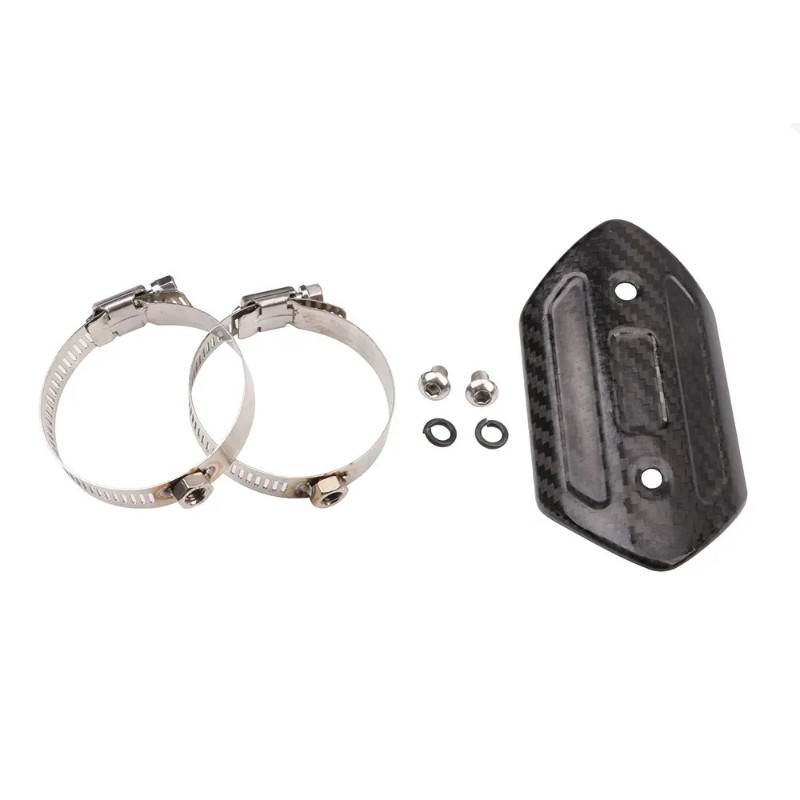 Motorcycle Exhaust Carbon Protector Heat Shield Anti-Scalding Cover Connect For CBR300 Z250 Z750 Ex