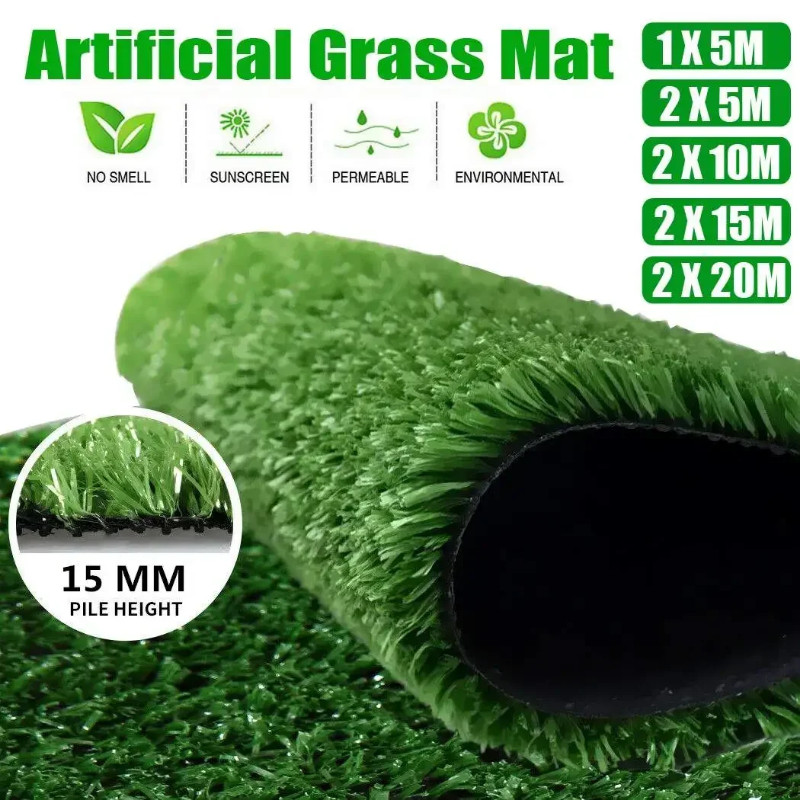 Artificial Lawn Thickness Dense Artificial Turf Grass Mat Multi-purpose Fake Grass Indoor/Outdoor