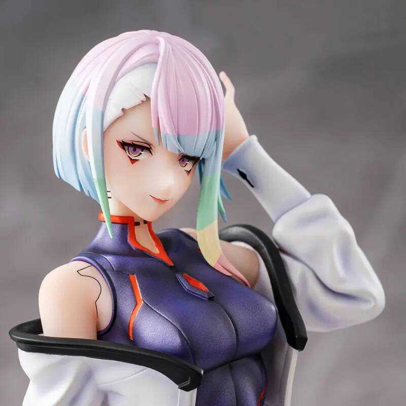 C In Stock Original Animester Cyberpuk: Edgerunners Lucy 1/7 Anime Figure Model Collection Toys Gif