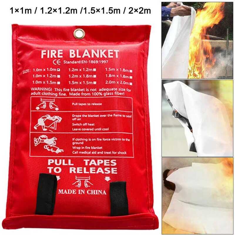 C Fire Blanket Emergency Fire Retardant Blanket Heat Insulation Fireproof Blanket Fire Pression Bla