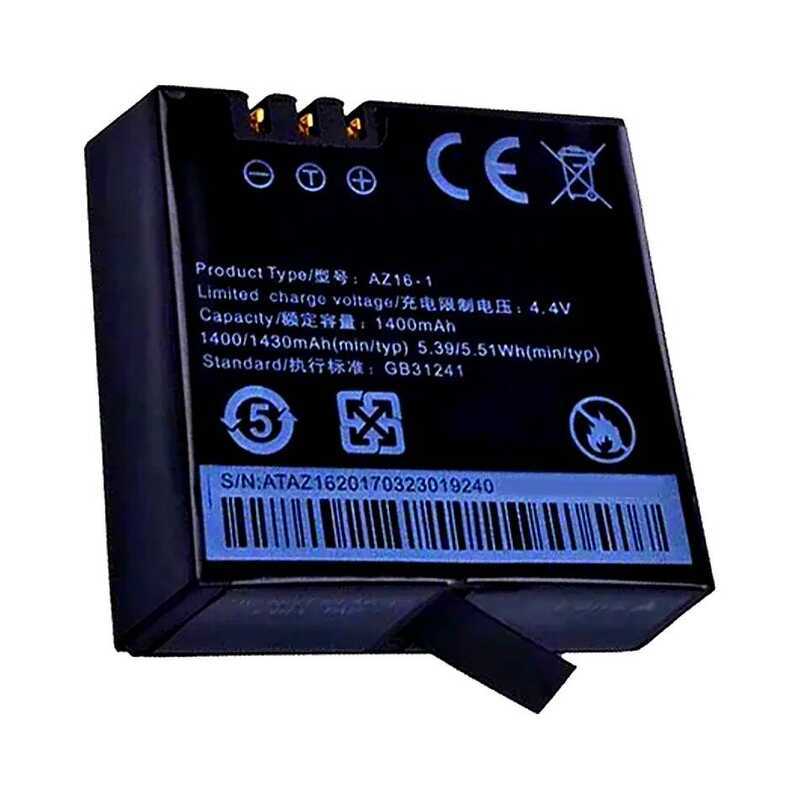 Camera Battery AZ16-1 1400mAh For Xiaomi YI 4K 4K+ Lite For 360 VR Action Camera