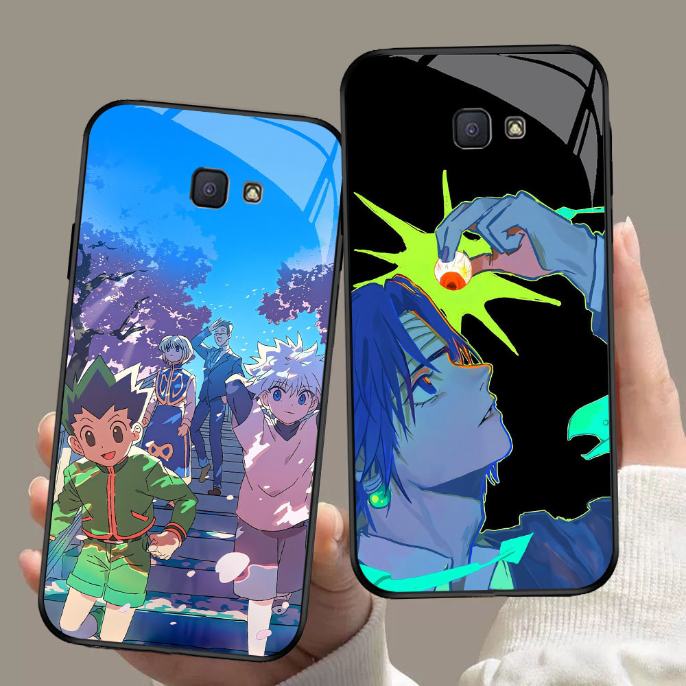 SD-82 Hunter x Hunter HD Glass Casing สําหรับ Samsung Note 9 S24 S25 FE Ultra J7 Prime J6 J4 Core Pr