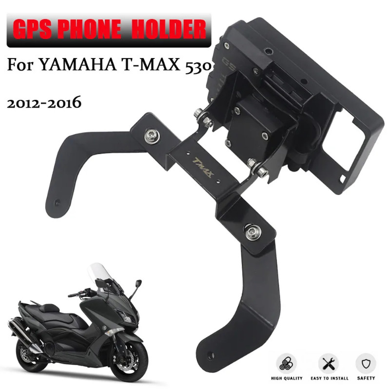 Motorcycle Bracket GPS Phone Holder For YAMAHA TMAX T-MAX 530 2012-2016 Mobile phone GPS bracket na
