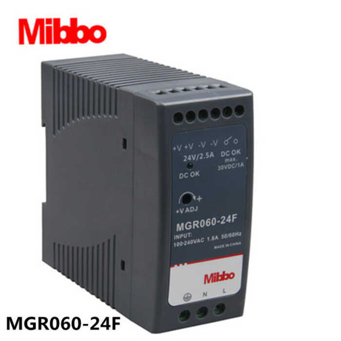 Mibbo Mibbo Switching Power MGR060-24F 020 040W 220v หม้อแปลง DC 5 24V คู่มือราง