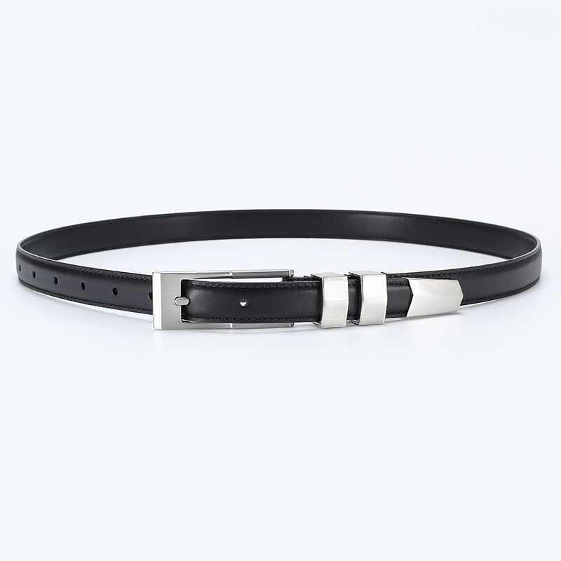 .Pointer เข็มขัดว่ายน้ำ คลาสสิก สีดำ ขนาดความกว้าง 1.8 นิ้ว จาก First Layer Cowhide ของแท้ ใช้งานได้