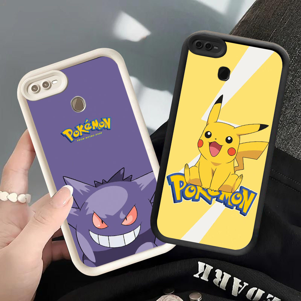 YS-48 น่ารัก Pokemon ปลอกกันกระแทกสําหรับ OPPO A7 F7 A12s A12 F9 A5S Realme 2 Pro