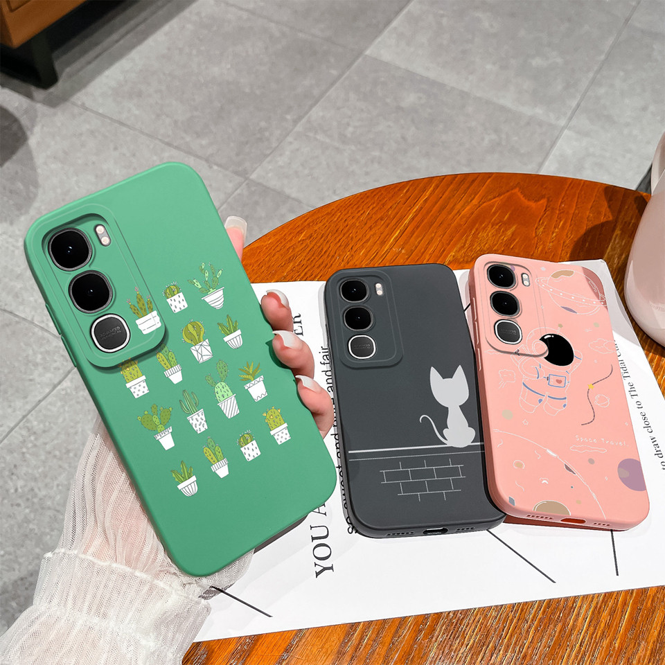 ปลอกสําหรับ Vivo Y31 Y21D น่ารักลูกแมวนักบินอวกาศสแควร์ Drop-Resistant กันฝุ่นกันกระแทกน้ําหนักเบาฝาครอบโทรศัพท์สําหรับ Vivo Y21 D VivoY31 ซิลิโคน Capa กันชน ราคา ถูกที่สุด ดีลบีเคเค แกลเลอรีภาพที่ 4