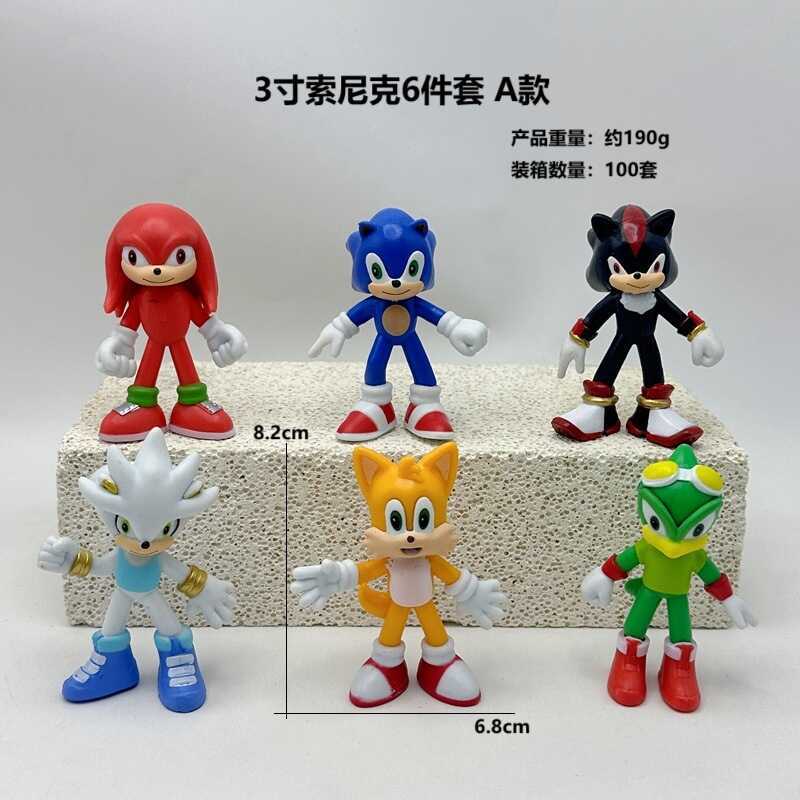 สินค้าใหม่ 10 ซม. Sonic Figure Supersonic Mouse Chate Amy ภาพยนตร์การ์ตูน Merchandise ชุดเครื่องประด