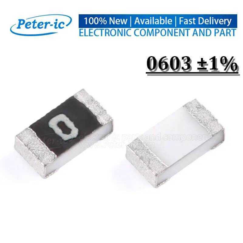 ตัวต้านทาน 100ชิ้น SMD 0603 1% 0R ~ 10M 1/10W 0.1 0.22 10 100 150 220 330 โอห์ม 1K 2.2K 10K 100K 0.1