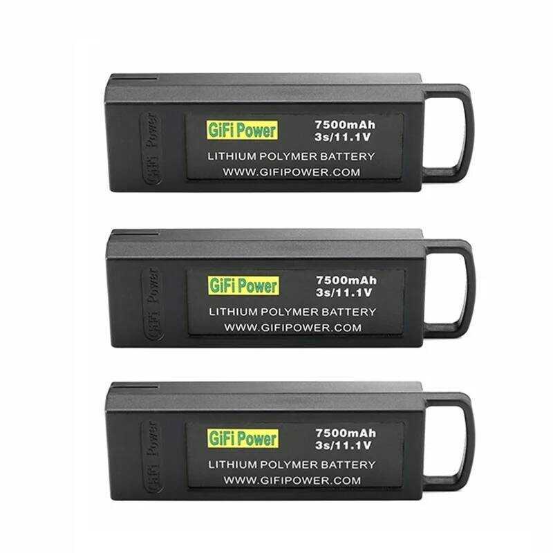 1-3 แบตเตอรี่สำรองความจุขนาดใหญ่ ชิ้น 7500mAh 11.1V Lipo สำหรับ Yuneec Q500/Q500+/Q500 4K/Q500+ PRO