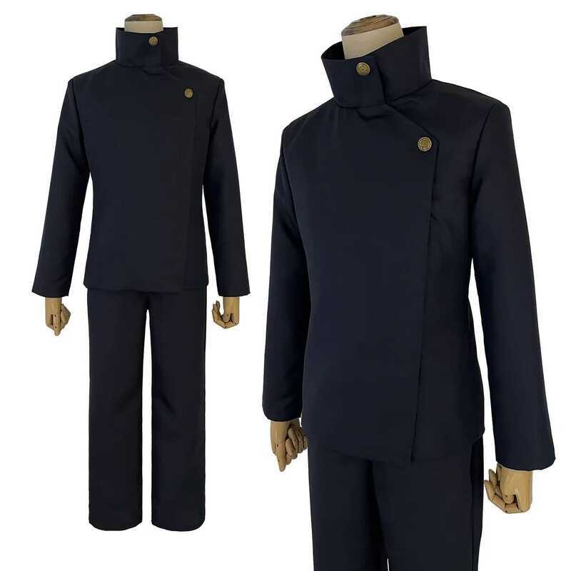 C New Jujutsu JJK Manga Anime Fushiguro Megumi Cosplay Costume Wig Dark Blue Jacket Pants Uniform R