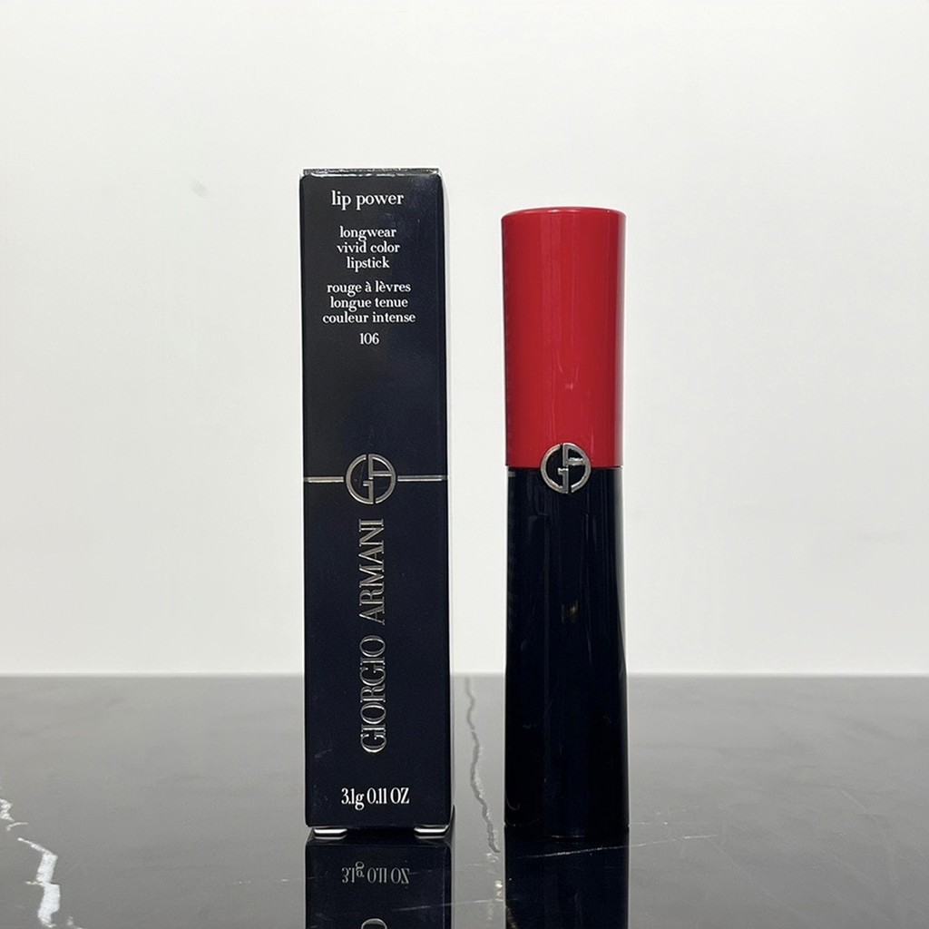 Hot Style Special/45 Red Black Thin Tube Lipstick!สีเบอร์ 106-107-109-110-200-201-202-206-214-301-40