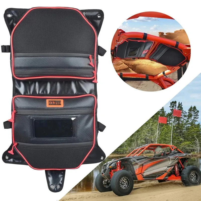 UTV Accessories Bags Waterproof Overhead Roof Storage Bag Organizer Fits For Can Am Maverick X3 201