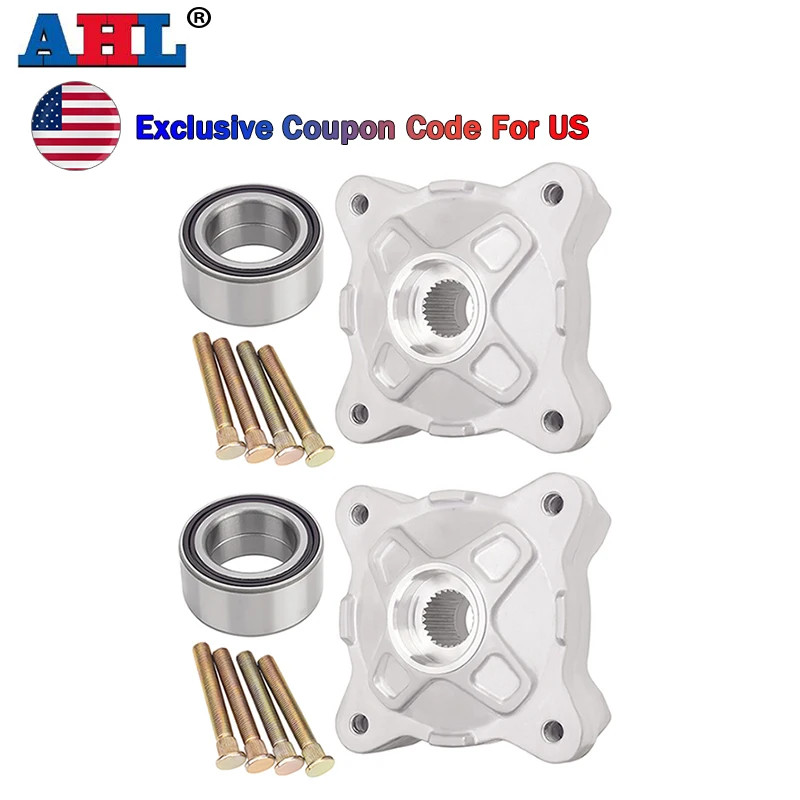 2Sets AHL Front Wheel Hub Bearing Stud Service Kit For Polaris RZR800 RZRS800 RZR570 RZR RZR S 570