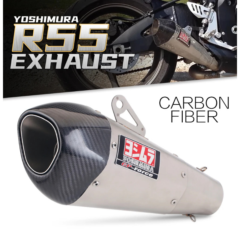 Yoshimura R55 exhaust muffler racing for cbr500r Z900 r6 zx6r zx4r z400 mt09 mt07 cbr400 R3 R7 s100