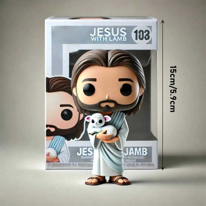 C Easter New Cute Doll Jesus Statue Handmade Decoration Creative Resin Decoration Bedroom Home Deco