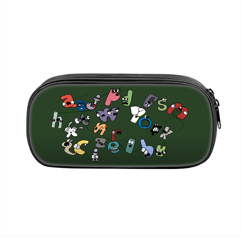 การเขียน Lore Alphabet Accessories Organizer พร้อมซิปสําหรับวัยรุ่นและนักเรียน